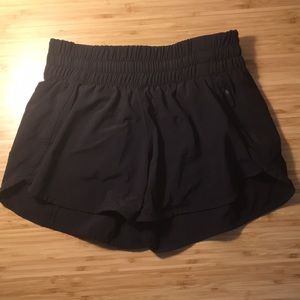 Black Track That Short Lululemon Size 6